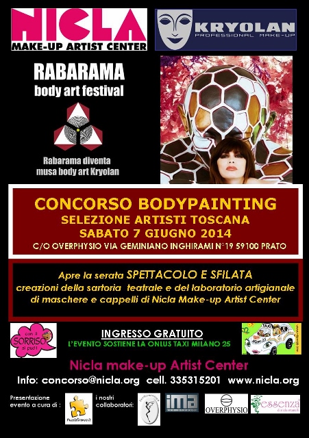 Concorso regione Toscana Rabarama Body Art